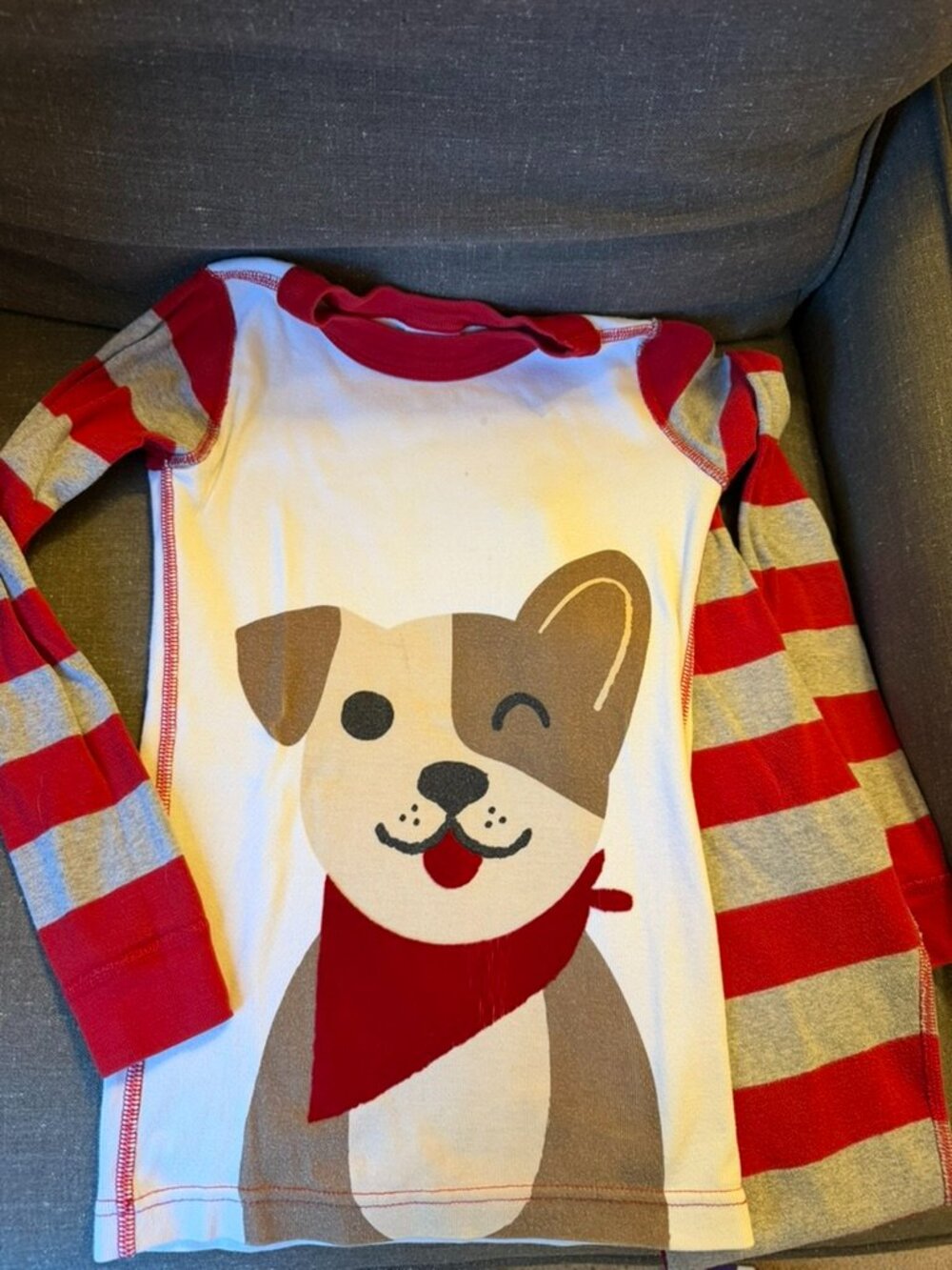 Hanna Andersson Puppy Long Jams Size 6-7